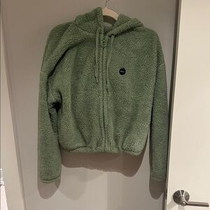 RVCA Women’s Green Fleece Jacket